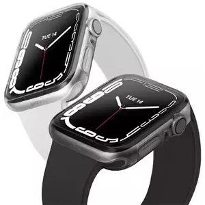 Tok UNIQ case Glase Apple Watch Series 7 45mm. Dual Pack clear-smoke (UNIQ-45MM-GLSDUALPK) kép