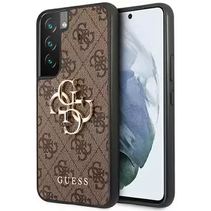 Tok Guess GUHCS22S4GMGBR S901 S22 brown hardcase 4G Big Metal Logo (GUHCS22S4GMGBR) kép