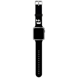 Óraszíj Karl Lagerfeld Strap KLAWMSLKK Apple Watch 38/40/41mm black strap Silicone Karl Heads (KLAWMSLKK) kép