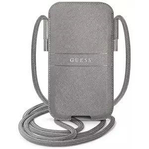 Tok Guess Bag GUPHLPSASBGR 6, 7" grey Saffiano Strap (GUPHLPSASBGR) kép