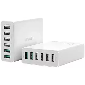 Töltő Blitzwolf BW-S15 Charger 6x USB , QC 3.0, 60 W (white) kép