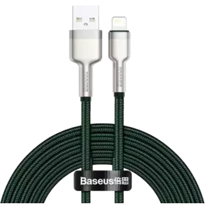 Kábel USB cable for Lightning Baseus Cafule, 2.4A, 2m (green) kép