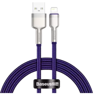 Kábel USB cable for Lightning Baseus Cafule, 2.4A, 1m (purple) kép