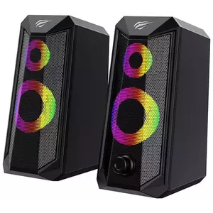 Hangszóró HAVIT SK202 Computer speakers 2.0 RGB (black) kép