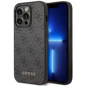 Tok Guess GUHCP14XG4GFGR iPhone 14 Pro Max 6, 7" grey hard case 4G Metal Gold Logo (GUHCP14XG4GFGR) kép