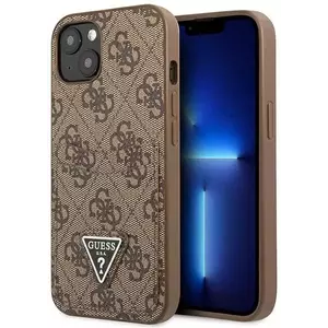 Tok Guess GUHCP13SP4TPW iPhone 13 mini 5, 4" brown hardcase 4G Triangle Logo Cardslot (GUHCP13SP4TPW) kép