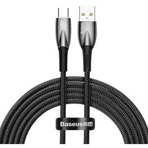 Kábel USB cable for USB-C Baseus Glimmer Series, 100W, 2m (Black) kép