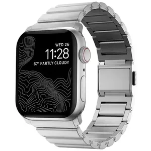 Óraszíj Nomad Aluminum Band, silver - Apple Watch Ultra (49mm) 8/7 (45mm)/6/SE/5/4 (44mm)/3/2/1 (42mm) (NM01328285) kép