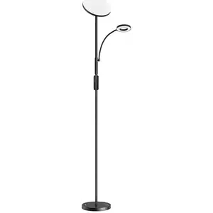 BlitzWill BWL-FL-0001 Double Floor Lamp with remote 36W (black) (5905316141469) kép