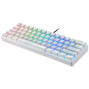 Játék billentyűzet Mechanical gaming keyboard Motospeed CK61 RGB, white (6953460501928) kép