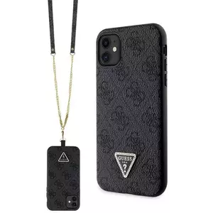 Tok Guess GUHCN61P4TDSCPK iPhone 11 / Xr 6.1" black hardcase Crossbody 4G Metal Logo (GUHCN61P4TDSCPK) kép