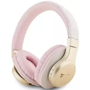 Fejhallgató Guess Bluetooth on-ear headphones pink 4G Script (GUBH604GEMP) kép