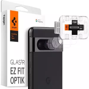 TEMPERED KIJELZŐVÉDŐ FÓLIA SPIGEN OPTIK.TR ”EZ FIT” CAMERA PROTECTOR 2-PACK GOOGLE PIXEL 8 PRO CRYSTAL CLEAR (AGL07394) kép