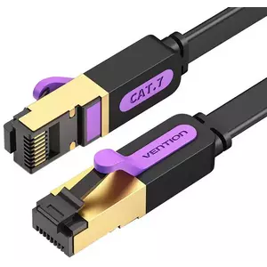 Kábel Vention Flat UTP Category 7 Network Cable ICABF 1m Black kép