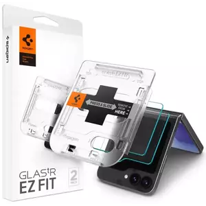 TEMPERED KIJELZŐVÉDŐ FÓLIA Spigen Glass tR EZ Fit Transparency 2 Pack - Samsung Galaxy Z Flip6 (AGL07972) kép