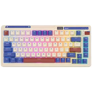 Billentyűzet Royal Kludge KZZI K75 pro RGB Wireless Mechanical Keyboard, Moment Switch (Retro-Blue) kép