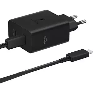 Töltő Samsung EP-T5020XBEGEU PD 50W + USB-C/USB-C cable 5A 1.8m Super Fast Charge black/black (EP-T5020XBEGEU) kép