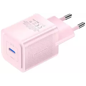 Töltő Vention, Wall charger, FEPP0-EU, USB-C, 20W, GaN (pink) kép