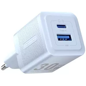 Töltő Vention, Wall charger, FEQL0-EU, USB-C + USB- A, 30W/30W, GaN (blue) kép