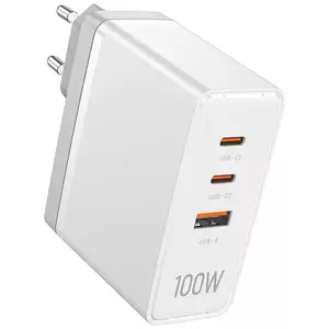 Töltő Vention, Wall charger, FEGW0-EU, 2xUSB-C, USB- A, 100W/100W/30W, GaN (white) kép