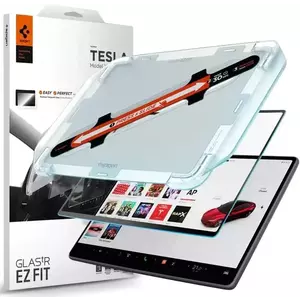 TEMPERED KIJELZŐVÉDŐ FÓLIA Spigen Tesla EZ Fit Anti Glare Screen Protector 1 Pack, transparency - Tesla Model 3 (2024) (AGL07152) kép