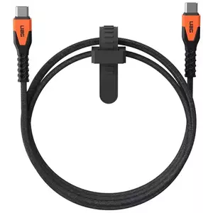 Kábel UAG Rugged Kevlar Cabel USB-C - USB-C 1, 5m black/orange, BULK (9B4413114097) kép