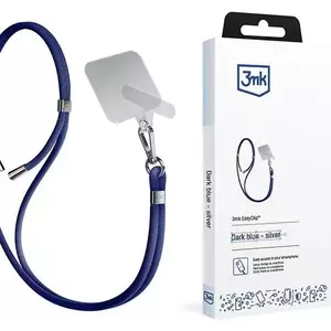 3MK EasyClip Dark Blue (silver) phone lanyard kép