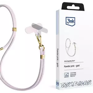 3MK EasyClip Elite Powder Pink (gold) phone lanyard kép