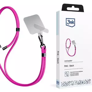 3MK EasyClip Pink (black) Phone lanyard kép