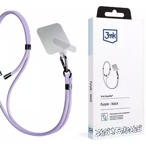 3MK EasyClip Purple (black) phone lanyard kép