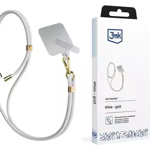 3MK EasyClip White (gold) Phone lanyard kép