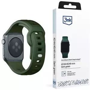 Óraszíj 3MK Silicone Watch Strap Dark Green for Apple Watch 42/44/45/49mm kép