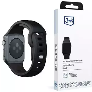 Óraszíj 3MK Silicone Watch Strap black for Apple Watch 38/40/41mm kép