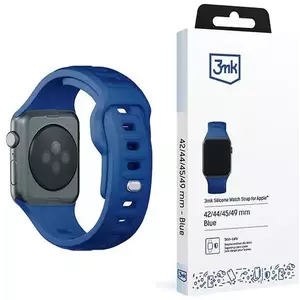 Óraszíj 3MK Silicone Watch Strap Blue for Apple Watch 42/44/45/49mm kép