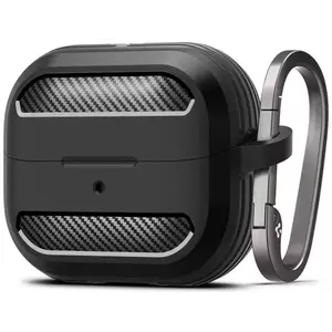 Tok Spigen Rugged Armor , matte black - Samsung Galaxy Buds 3 Pro/3 (ACS08330) kép