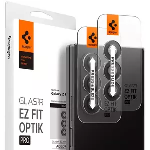 TEMPERED KIJELZŐVÉDŐ FÓLIA SPIGEN CAMERA COVER OPTIK.TR ”EZ FIT” CAMERA PROTECTOR 2-PACK GALAXY Z FOLD 6 BLACK (AGL07970) kép