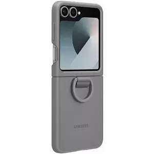 Tok Samsung EF-PF741TJEGWW Z Flip6 F741 gray Silicone Case with Ring (EF-PF741TJEGWW) kép