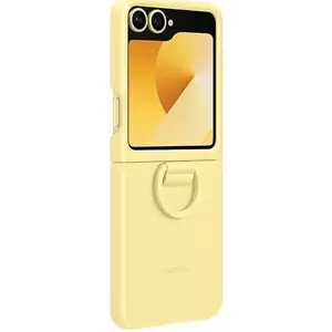 Tok Samsung EF-PF741TYEGWW Z Flip6 F741 yellow Silicone Case with Ring (EF-PF741TYEGWW) kép