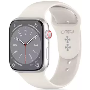 Óraszíj TECH-PROTECT SILICONE APPLE WATCH 4 / 5 / 6 / 7 / 8 / 9 / SE (38 / 40 / 41 MM) STARLIGHT (5906302310159) kép