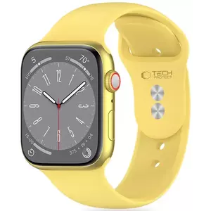 Óraszíj TECH-PROTECT SILICONE APPLE WATCH 4 / 5 / 6 / 7 / 8 / 9 / SE / ULTRA 1 / 2 (42 / 44 / 45 / 49 MM) CANARY YELLOW (5906302310081) kép