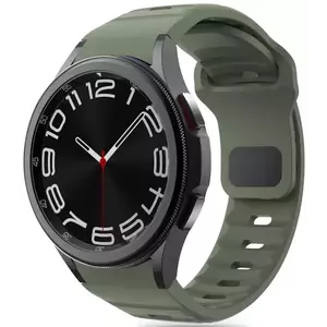 Óraszíj TECH-PROTECT SILICONE LINE SAMSUNG GALAXY WATCH 4 / 5 / 5 PRO / 6 / 7 / FE OLIVE GREEN (5906302313617) kép