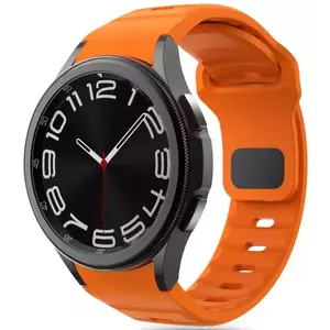 Óraszíj TECH-PROTECT SILICONE LINE SAMSUNG GALAXY WATCH 4 / 5 / 5 PRO / 6 / 7 / FE ORANGE (5906302313594) kép