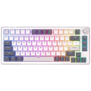 Billentyűzet Royal Kludge RKH81 RGB Mechanical Keyboard, Sky cyan switch (white) kép