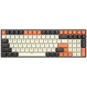 Billentyűzet Royal Kludge RK100 RGB Mechanical Keyboard, Brown Switch (Black/Orange) kép