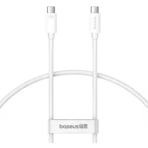 Kábel Baseus Superior USB4 USB-C to USB-C Cable, 240W, 1m (White) kép