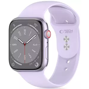 Óraszíj TECH-PROTECT SILICONE APPLE WATCH 4 / 5 / 6 / 7 / 8 / 9 / SE / ULTRA 1 / 2 (42 / 44 / 45 / 49 MM) ELEGANT PURPLE (5906302305124) kép