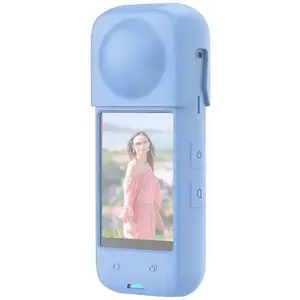 Tok PULUZ Silicone protective case for Insta360 X4 (blue) kép