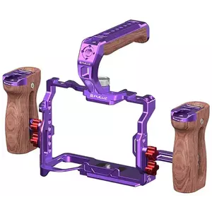 Tartó Puluz Metal Camera Cage with Handle For Sony A7R5 / A7M4 (Purple) kép