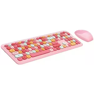 Billentyűzet MOFII Wireless Keyboard+Mouse 666 Pink kép