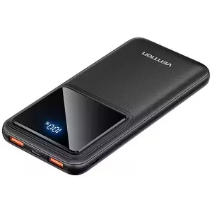 Töltő Vention Powerbank, FHKB0, 10000mAh, Micro-USB, USB-C, 2xUSB-A, 22.5W (black) kép